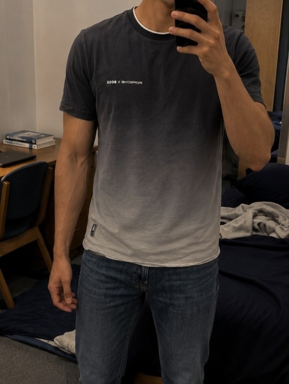 Porsche x BOSS Collaboration Tee – Mercerised Cotton – Size Medium
